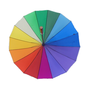 umbrella canopy custom: 16 triangles piece together
