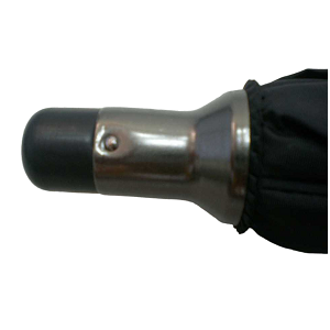 umbrella end cap custom: short cone covering the end of the shaft