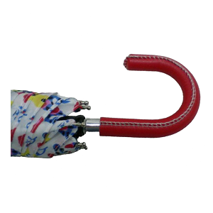 umbrella handle custom: leather case short hook shank